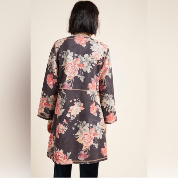 Anthropologie Solitaire Faux Sued Kimono Jacket - Picture 3 of 7